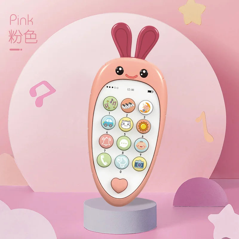 Baby Toy Phone with Music and Teether – Interactive Pretend Play Phone for Infants & Toddlers