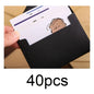 20/40/80PCS Classical White Black Kraft Blank Mini Paper Window Envelopes Wedding Invitation Envelope Gift Envelope