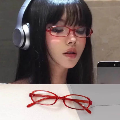 Y2K Retro Rectangle Fashion Glasses - Blue Light Blocking, Acetate Frame, TAC Lens, 4 Colors, Women's Vintage Eyewear