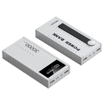 50000mAh 6-Port Power Bank 65W Fast Charge USB-C PD, 4x USB-A & Micro-USB, LED Display