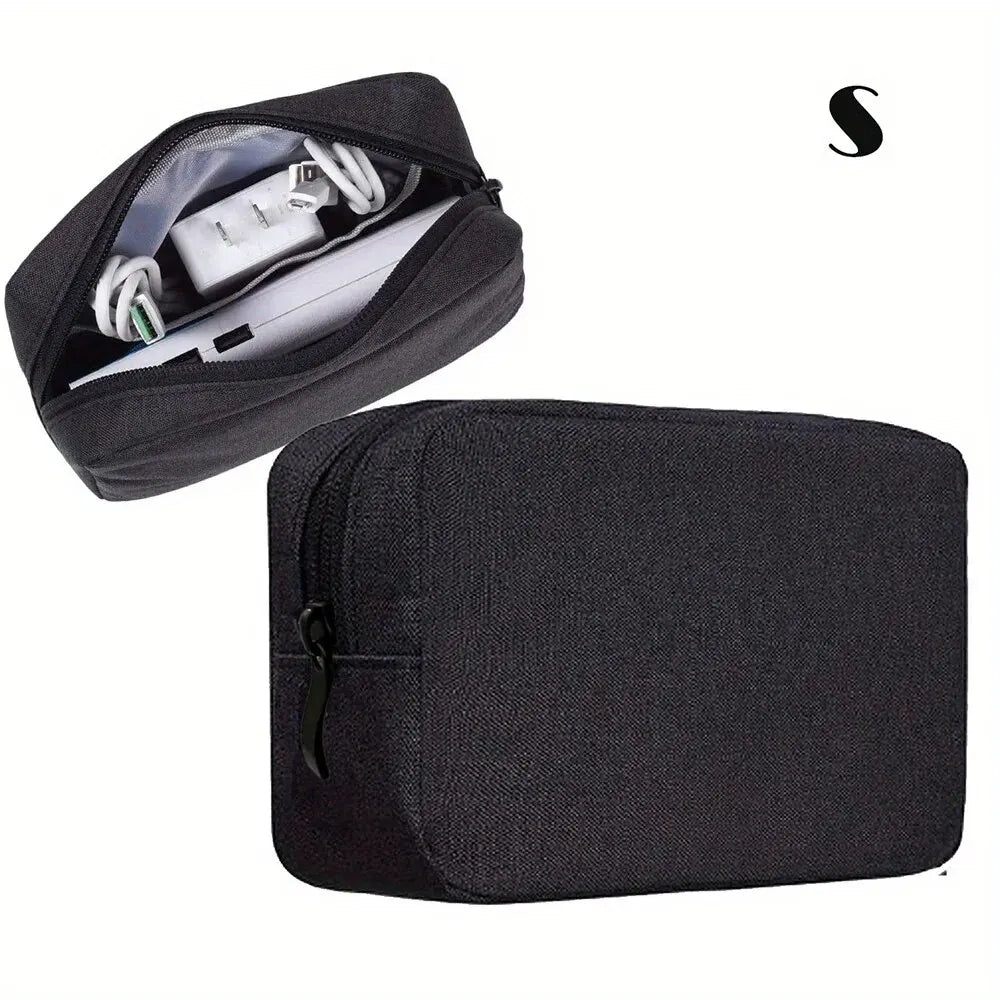Travel Cable Organizer Bag for Electronics - Cord Case for Power Banks & SD Cards