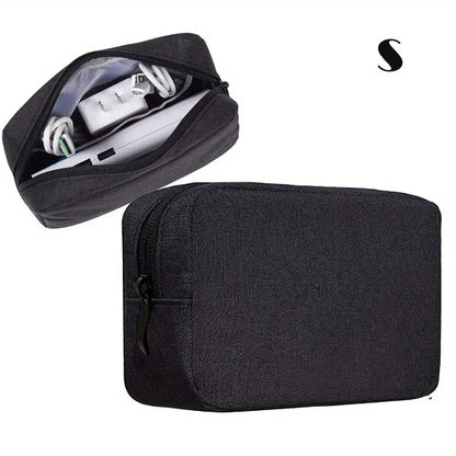 Travel Cable Organizer Bag for Electronics - Cord Case for Power Banks & SD Cards