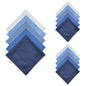 Soft Absorbent Pocket Handkerchiefs - Cotton-Feel 40x40cm (15.75x15.75in) - Solid Color 5pc/15pc Set