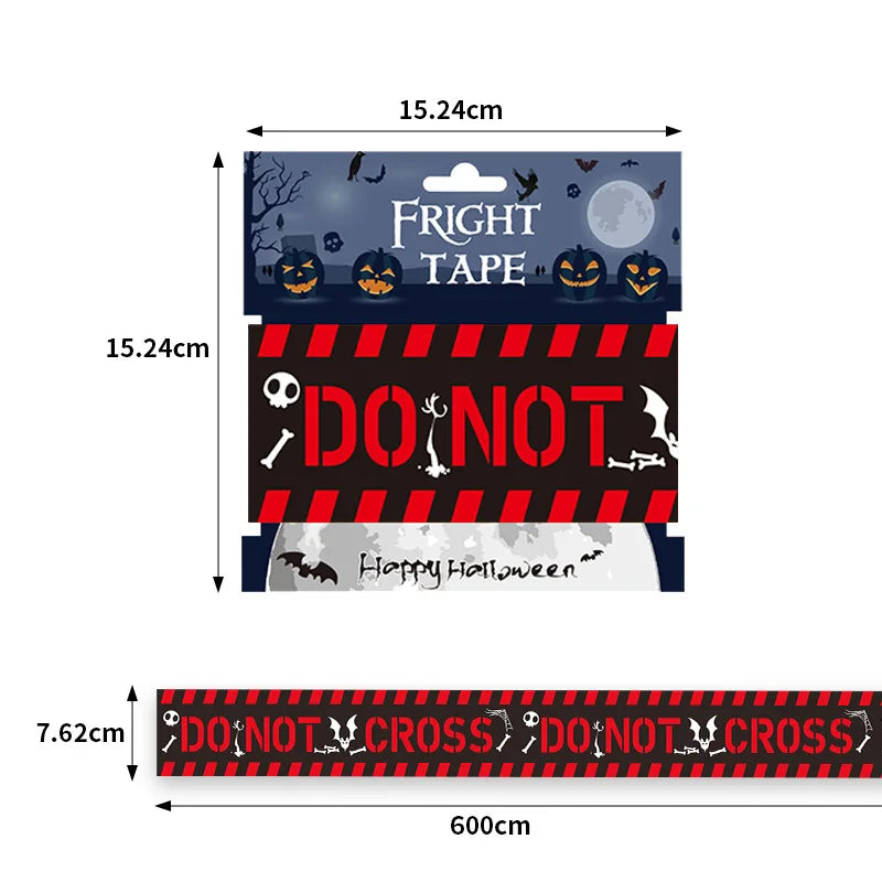 Halloween Caution Tape Warning Decoration