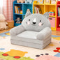 Foldable Kids Sofa Toddler Armchair (Ages 1-4) – Foam-Filled Convertible Seat & Sleeping Mat for Reading Nursery Bedroom