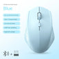 Bluetooth 5.2 + 2.4G Dual-Mode Wireless Mouse Rechargeable Silent 1600 DPI for Laptop Windows Mac Android