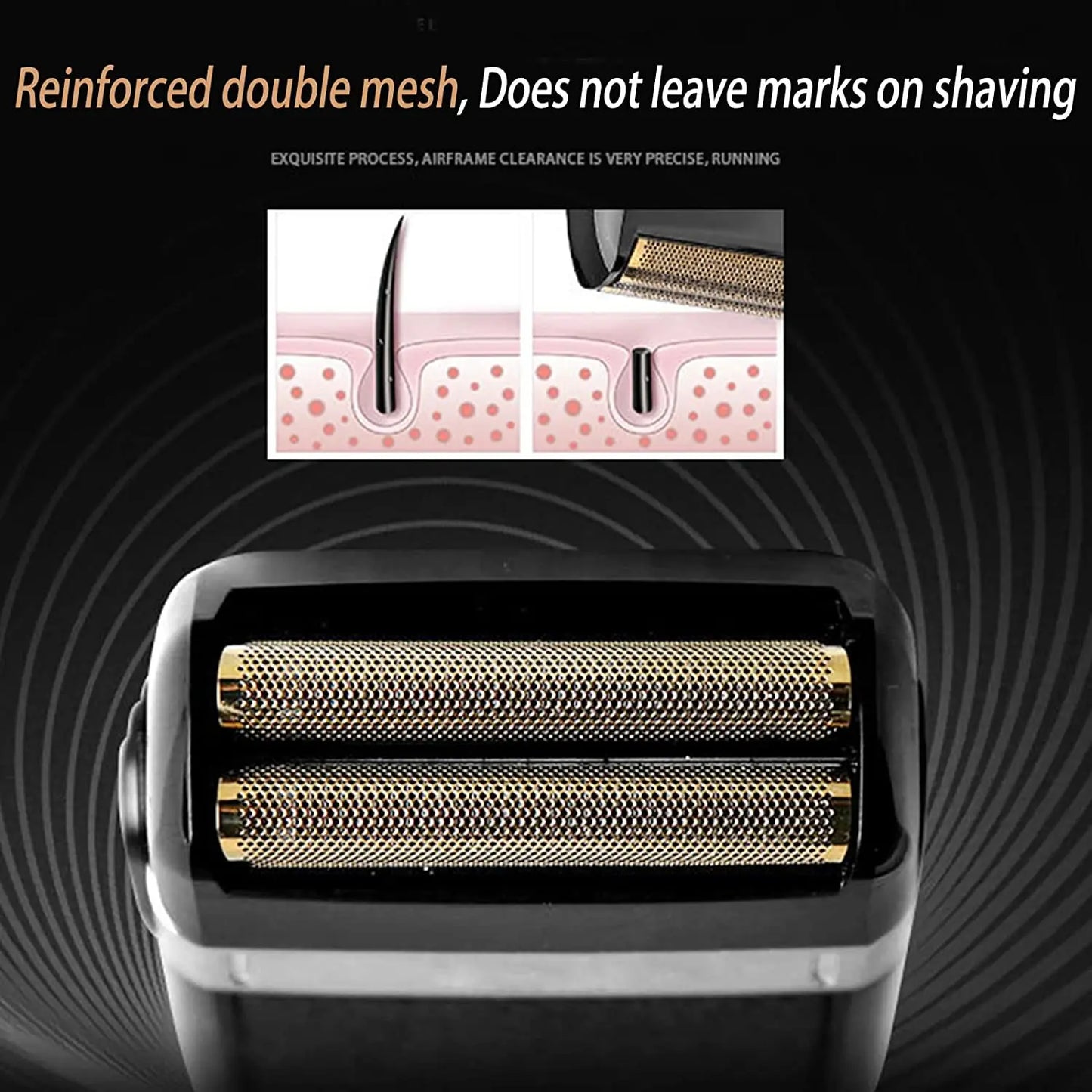 Kemei Twin Blade Waterproof Reciprocating Cordless Razor USB Rechargeable Shaving Machine Electric Shaver for Men Barber Trimmer