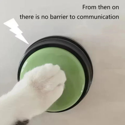 Recordable Talking Dog Toy - Portable Interactive Button Trainer for Dogs