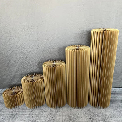 Paper Flower Cylinder Wedding & Dessert Table Decor