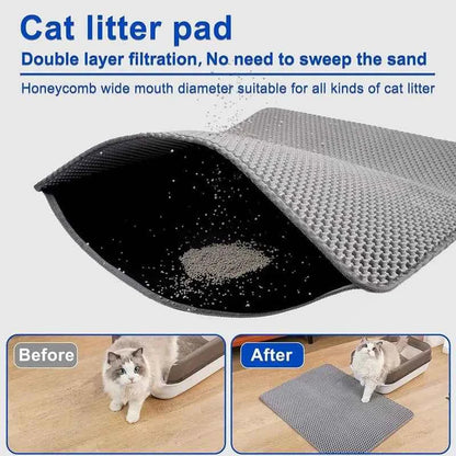 Cat Litter Mat – Waterproof Double Layer For Clean Floors