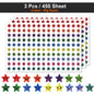 450-3000 Sheet Happy Face Stars Reward Sign Stickers Pack DIY Skateboard Suitcase Stationery Decals Decor Phone Laptop Gift Toys