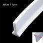 Silicone Shower Dam Water Stopper 50–300 cm (19.7–118.1 in) Bathroom Flood Barrier Dry and Wet Separation Strip