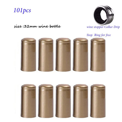 PVC Heat-Shrink Wine Bottle Capsules - Shrink Wrap Caps for Home Bottling