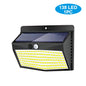 138 LED Solar Light Outdoor 4PCS Solar Wall Lamp Human Body Sensor 3 Mode Waterproof Garden Decor Street Lights Sunlight Powered