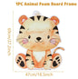 70cm Big Jungle Animal Party Stand Ornament Safari Happy Birthday Party Decoration Kids Jungle Woodland Party Decor Baby Shower