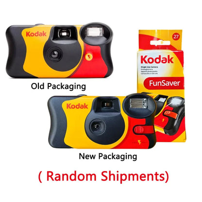 Disposable Single-Use 35mm Film Camera with Flash — 27 or 39 Exposures, ISO 800
