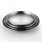 304 Stainless Steel Double-Walled Insulated Round Plate for Dinner, Snacks & Fruit