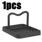 1-3 Pack Foldable Spatula & Pot Lid Holder - Multifunctional Upright Kitchen Draining Rack Wave Anti-Slip Organizer
