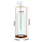 Glass Incense Holder for Dual Sticks Anti-Ash Flying Incense Burne with Ash Catcher Incense Stick Holder for Yoga Meditation Spa