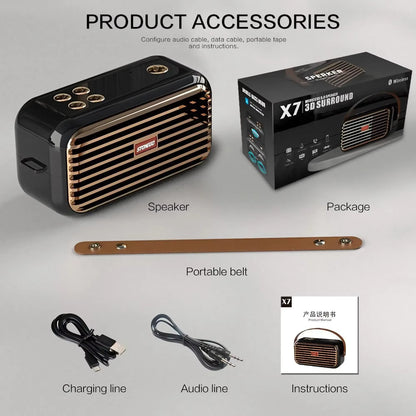 STONEGO Portable Bluetooth Speaker, 16W Stereo, TWS
