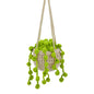 KRABALL Crochet Hanging Plant Kit With Instruction Easy Hand Knitting Yarn Ball Thread Needles Hooks Knit Tools Accessories Set