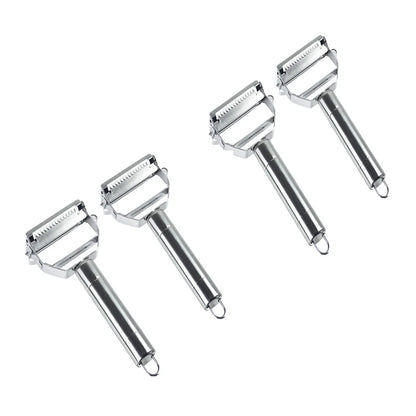 Stainless Steel Double-Head Vegetable Peeler - Multi-Function Fruit & Melon Peeler