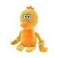 Indestructible Plush Squeaky Dog Chew Toy - Bite-Resistant Puppy Rattle for Small & Medium Dogs (7.5 x 3 in / 19 x 8 cm) - Assorted Animal Designs