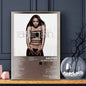 Singer Aaliyah Poster Sticky Wall Art Printing Waterproof Home Living Bed Room Bar Aesthetic Decor