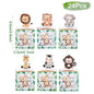 Jungle Animals Box Candy Box Happy Birthday Party Decoration Kids Safari Animal Wild One 1st Birthday Decor Kids Baby Shower