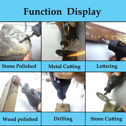 110/220V Electric Engraving Rotary Mini Drill Kit – 130W Variable Speed 5-Setting Grinder