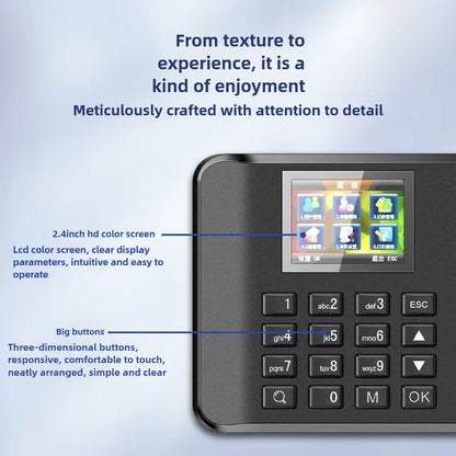 Biometric Fingerprint Time and Attendance Recorder - Employee Clock In/Out System