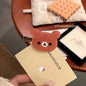 Cartoon Relax Bear Acrylic Duckbill Hair Clip - Cute Kawaii Side Bang Hairpin for Women & Girls, Student Hair Accessory Gift