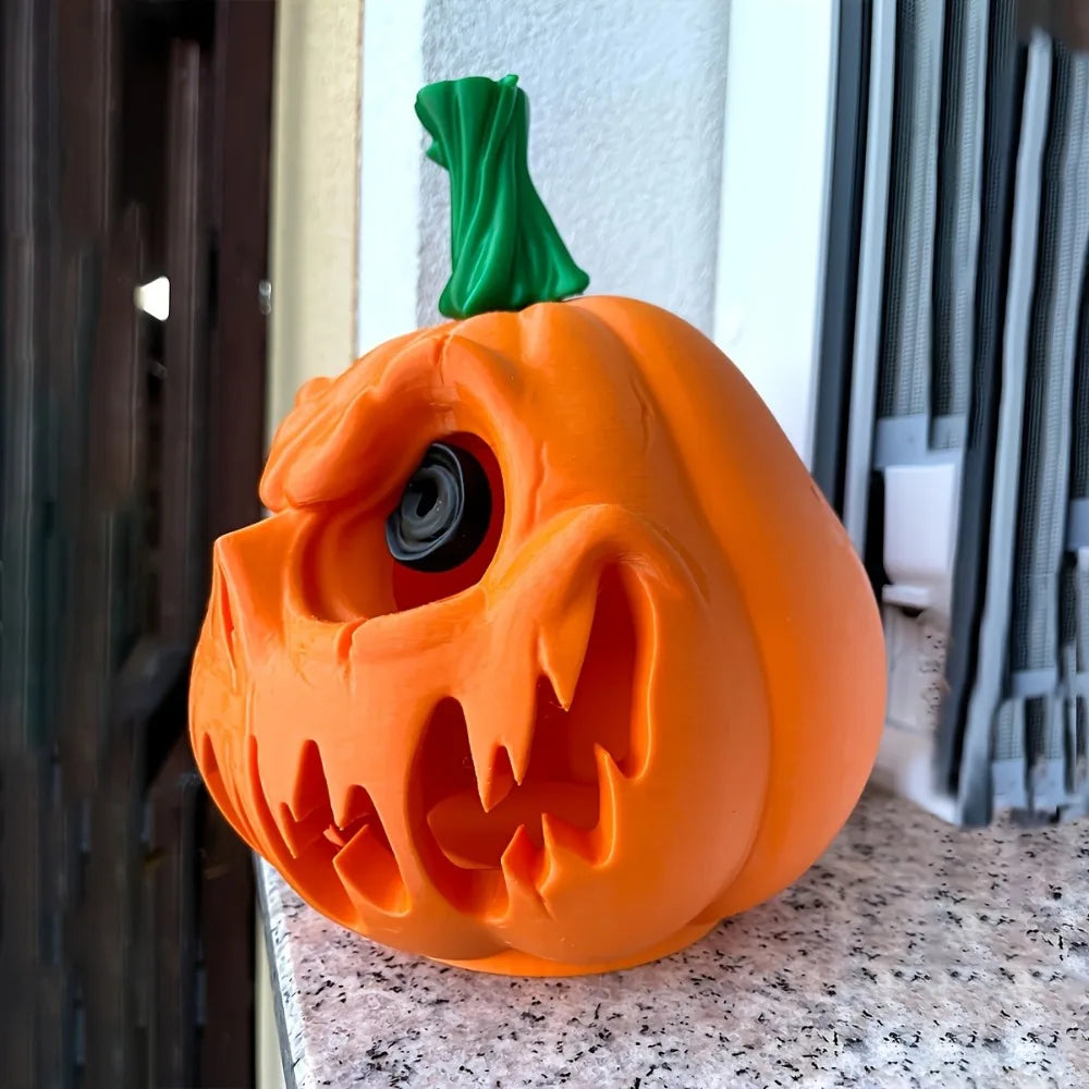 Halloween Resin Pumpkin Ornament, Hollow Design