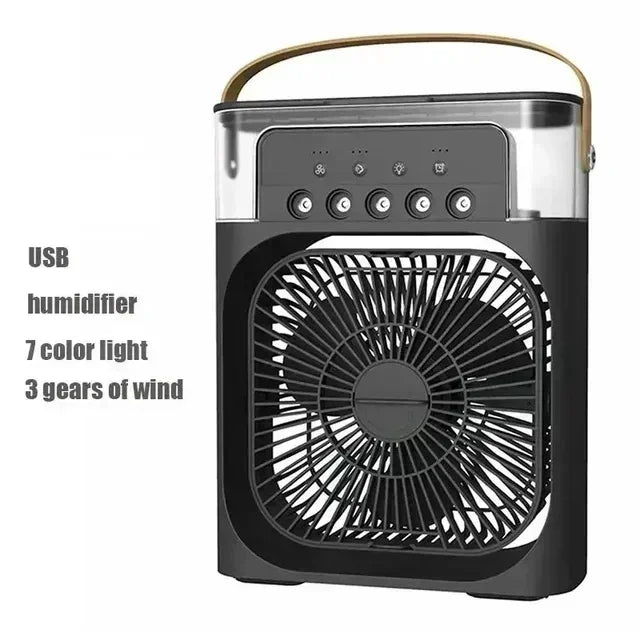 Hot Sale! Home - Portable Fan Air Conditioner: 3-in-1 Design with Humidifier USB Electric LED Night Light