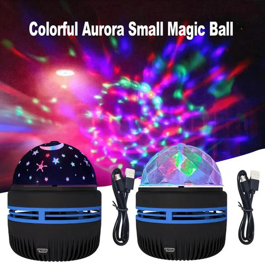 LED Starry Sky Projector Night Light - 360° Rotating USB 5V RGB Moon & Stars Lamp for Bedroom, Weddings & Christmas