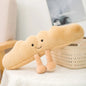 Cartoon Egg and Toast Plush Pillow Breakfast Stuffed Doll Cute Food Plush Gift