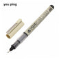 Big Capacity Waterproof Brush Pen Marker - Pigment Ink for Sketching, Comics & Calligraphy - Single
