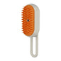 USB Rechargeable Pet Grooming Brush with Spray — Electric Cat & Dog Massage Comb for Short & Long Hair (20ml Reservoir)