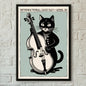 Modern Pop Black Cat Wall Art Poster Poster Paper Print Home Living Room Bedroom Entrance Bar Cafe Art Painting Decoration