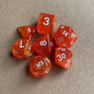 7-Piece Acrylic Polyhedral Dice Set for DnD & Tabletop RPG — d4 d6 d8 d10 d10 d12 d20