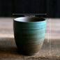 Hand-Painted Crackle Glaze Stoneware Mug, Vintage Ceramic Coffee & Tea Cup, Dishwasher Safe Gift
