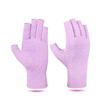Fingerless Compression Gloves 1 Pair – Wrist Support for Hand Pain, Arthritis & Carpal Tunnel