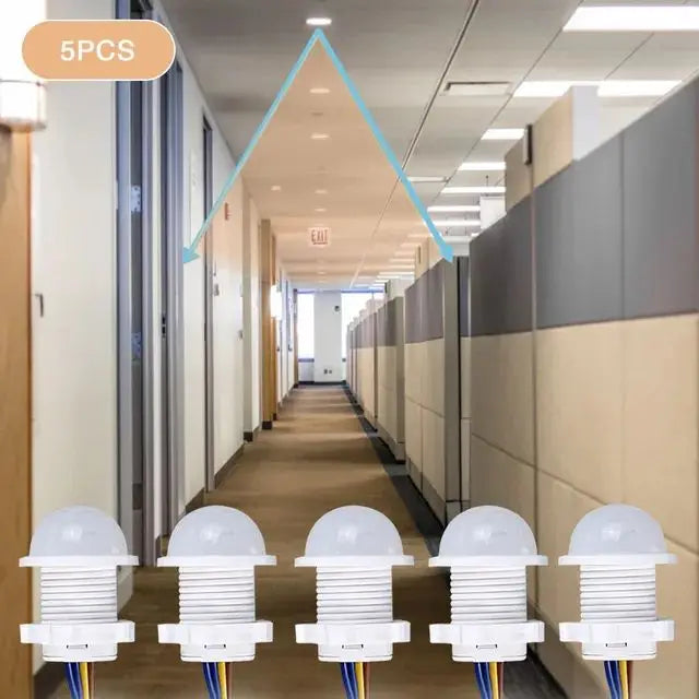 Smart PIR Sensor Detector Switch 110V 220V Human Body Infrared Auto On Off Light For LED Lamp Ceiling Light Panel Lights