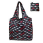 Foldable Reusable Grocery Tote Bag, Lemon Print Eco-Friendly Travel & Beach Pouch