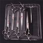 7-Inch (19.5 cm) Stainless Steel Pet Grooming Scissors Kit – Straight, Thinning, Chunker & Curved Shears