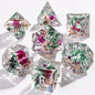 Handmade Resin 7-Piece D20 Polyhedral Dice Set for Dungeons & Dragons & Tabletop RPGs