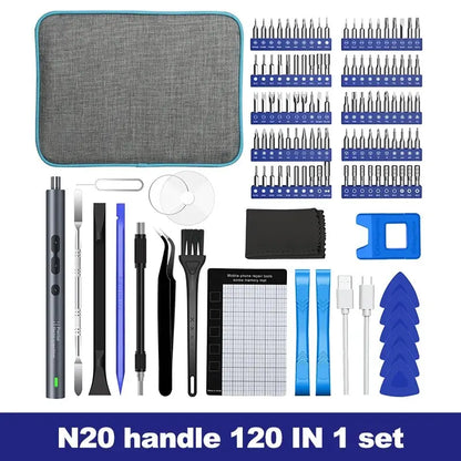 Rechargeable Electric Precision Screwdriver 62-in-1 Kit – Wireless Mini Magnetic Bits for Mobile & Electronics Repair