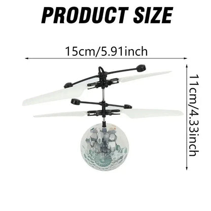Colorful LED Sensing Flying Ball – Gesture Controlled RC Crystal Ball Toy