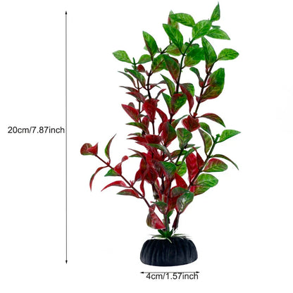 Artificial Aquarium Plants — Plastic Underwater Decorations for Fish Tanks, Realistic Aquarium Decor