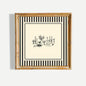 Black and White Striped French Cafe Print, Minimalist Illustration, Digital Downloads, Art Print, Gift Idea, Aesthetic